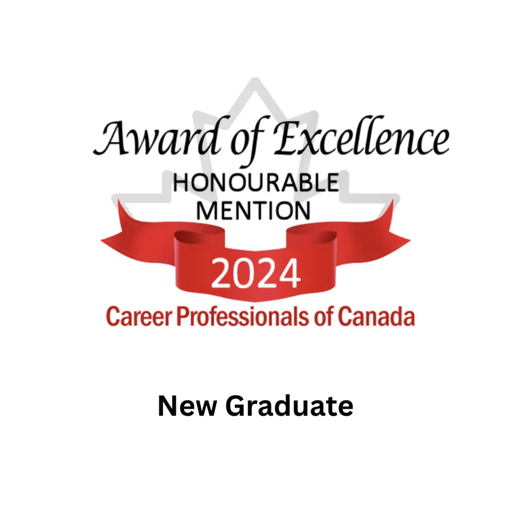 2024 Award-winning New Graduate Resume by Amy Britta Watt